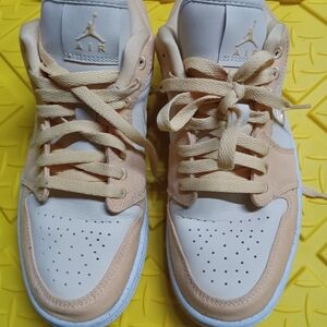 Nike Air Jordan 1 Low Celestial Gold Sneakers Shoes Size 8.5